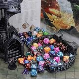 QMay DND Dice 7-Die Set Polyhedral with 2 D10 and Pouches 70 Pieces view 6