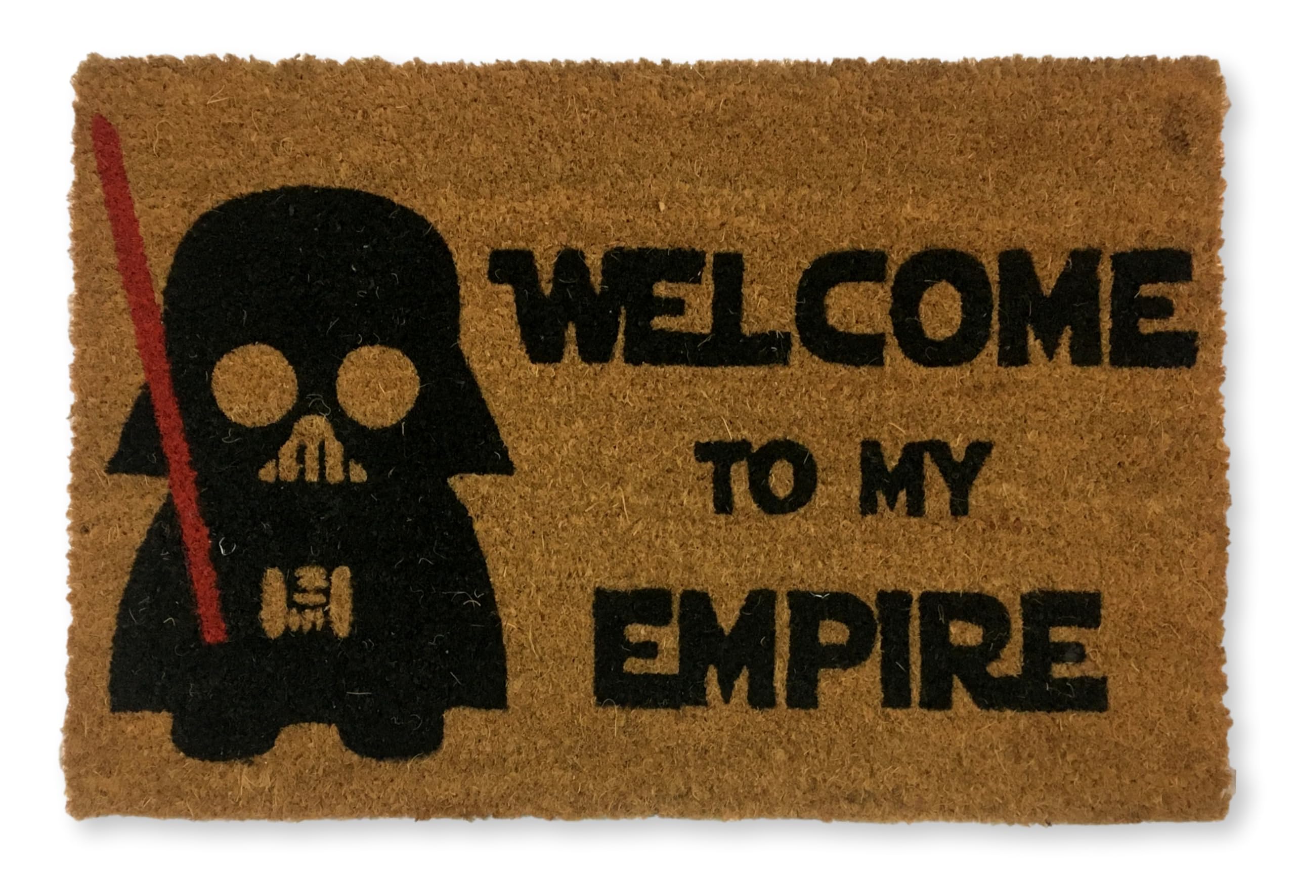 Koko Doormats Natural Coir Door Mat “Welcome to my Empire” | Non-Slip PVC Backing Welcome Mat for Indoor & Outdoor Use | 60x40 cm Entryway Rug | Durable Front Door Mat