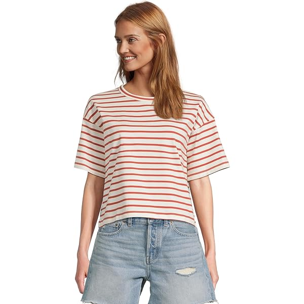 Theory Women's Boxy Crew Tee, Wave Multi, XXS-XS at Amazon