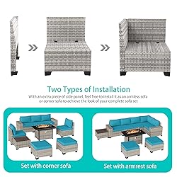 Muphyers 9-Piece Outdoor Patio Furniture Set with