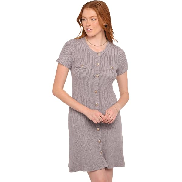 Self Portrait Women's Navy Pointelle Knit Mini Dress, Navy, XS at Amazon  Women's Clothing store