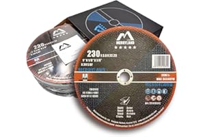 Merryland Cut Off Wheel 9 inch for Angle Grinder, Metal Cutting Wheel 9 X 1/8 X 7/8 25 Pack, Iron Steel Cutting Disc, Expert-Line E11113042