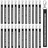 Huquary 30 Pcs Funny Sarcastic Gifts Sarcastic Keychains for Adults Coworkers Funny Negative Passive Canvas Keychains Small Gifts for Employees Appreciation Staff Office Desk Accessories