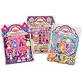 Melissa & Doug Puffy Sticker Activity Books Set: Dress-Up, Princess, Mermaid - 208 Reusable Stickers