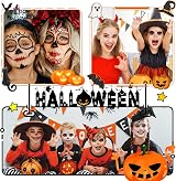 Hmeuest Face Painting Kit 20 Colors Non-Toxic Washable Glitter Stencils view 6