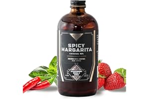 SWEETHAVEN TONICS Sweet Haven Tonics Shrub Cocktail Mixer Spicy Margarita - All Natural Shrub Cocktail Mix with Fresh Ingredients, Zero Preservatives, 16 oz Drink Mixers for 5 Star Cocktails & Mocktails