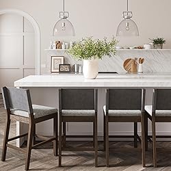 Nathan James Linus Modern Upholstered Counter