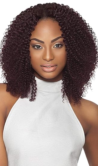 Amazon Com Outre Premium Purple Pack 100 Human Hair Curly Styles Baby Soft 12 1 Jet Black Beauty
