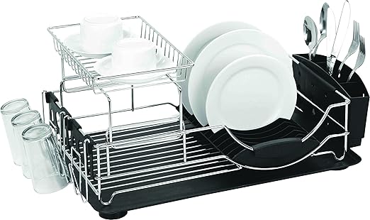 Amazon Com Home Basics Deluxe 2 Tier Kitchen Stainless Steel