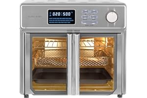 Kalorik MAXX 26 Quart French Door Digital Air Fryer Oven, 10-in-1 Countertop Convection Toaster with Turbo MAXX Tech, 500°F S