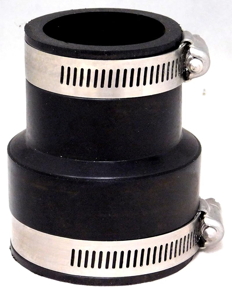 Cloverleaf 2" to 1.5" Rubber Reducer - Pond Filter Adapter