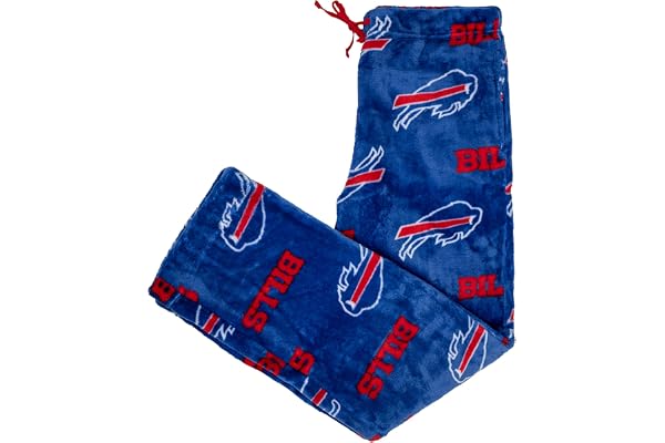 NFL Mens Coral Fleece Pajama Lounge Pants With Team Names & Logos | Small to X-Large