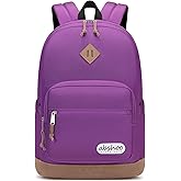 abshoo Classic Backpack for School College Bookbag Middle High School Girls Bakcpacks for Teen Casual Daypack (Purple)
