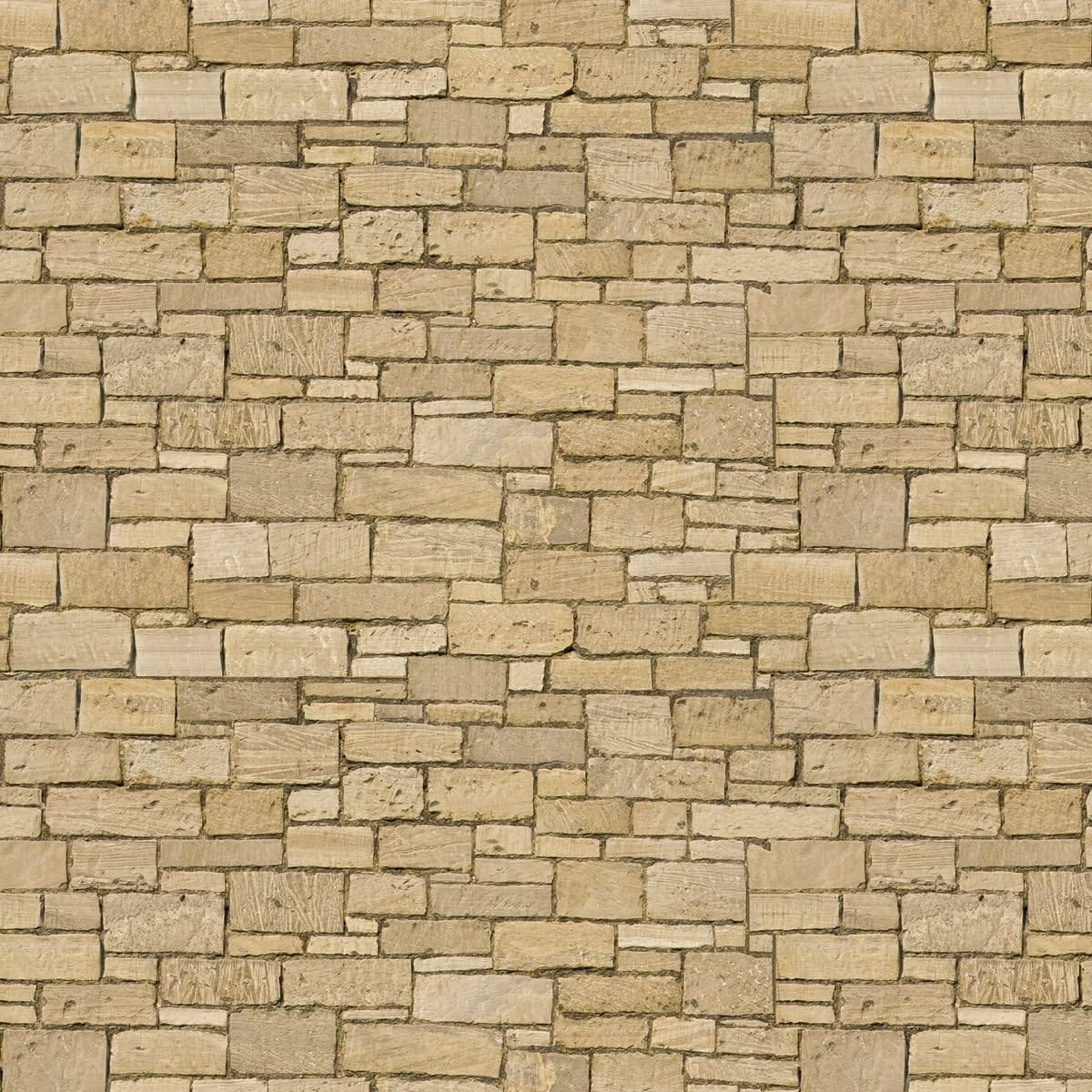 MyTinyWorld Pack of 5 Dolls House Wallpaper Mixed Size Square Cut Sandstone Paper Sheets, 1:12th Scale