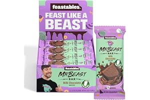 Feastables MrBeast Mini Milk Chocolate Bars - Made with Grass-Fed Milk Chocolate and Organic Cocoa. Only 5 Ingredients, 24 Count (35g Bars)