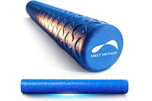 MELT Method 36 Inch Soft Foam Roller for Physical Therapy and Exercise Recovery - FasciaTherapy Technology - Low Density Exercise Foam Roller for Full Body Gentle Compression - Blue