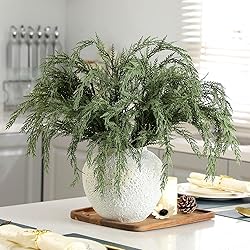 Giegxin 10 Pcs Christmas Artificial Cedar Branches