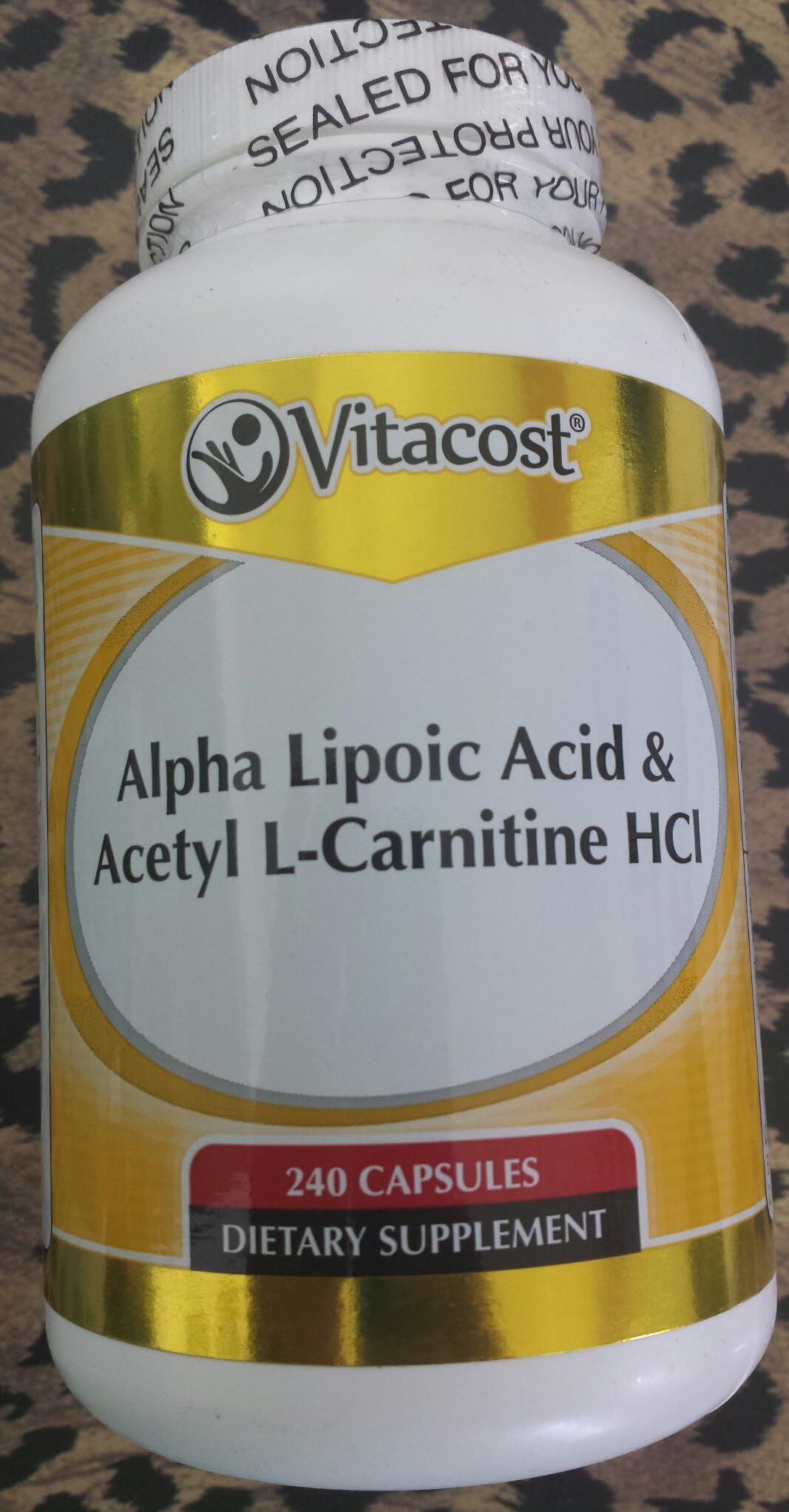 Vitacost Alpha Lipoic Acid & Acetyl L-Carnitine HCl -- 700 mg - 240 Capsules