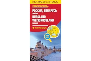 Marco Polo Rusland- Witrusland: Wegenkaart 1:800 000 (German Edition) (Marco Polo Maps)