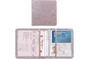 Kewucn Car Registration and Insurance Holder, Leather Auto Glove Box Organizer, Vehicle Compartment Accessories Case for Cards, Driver License & Essential Documents