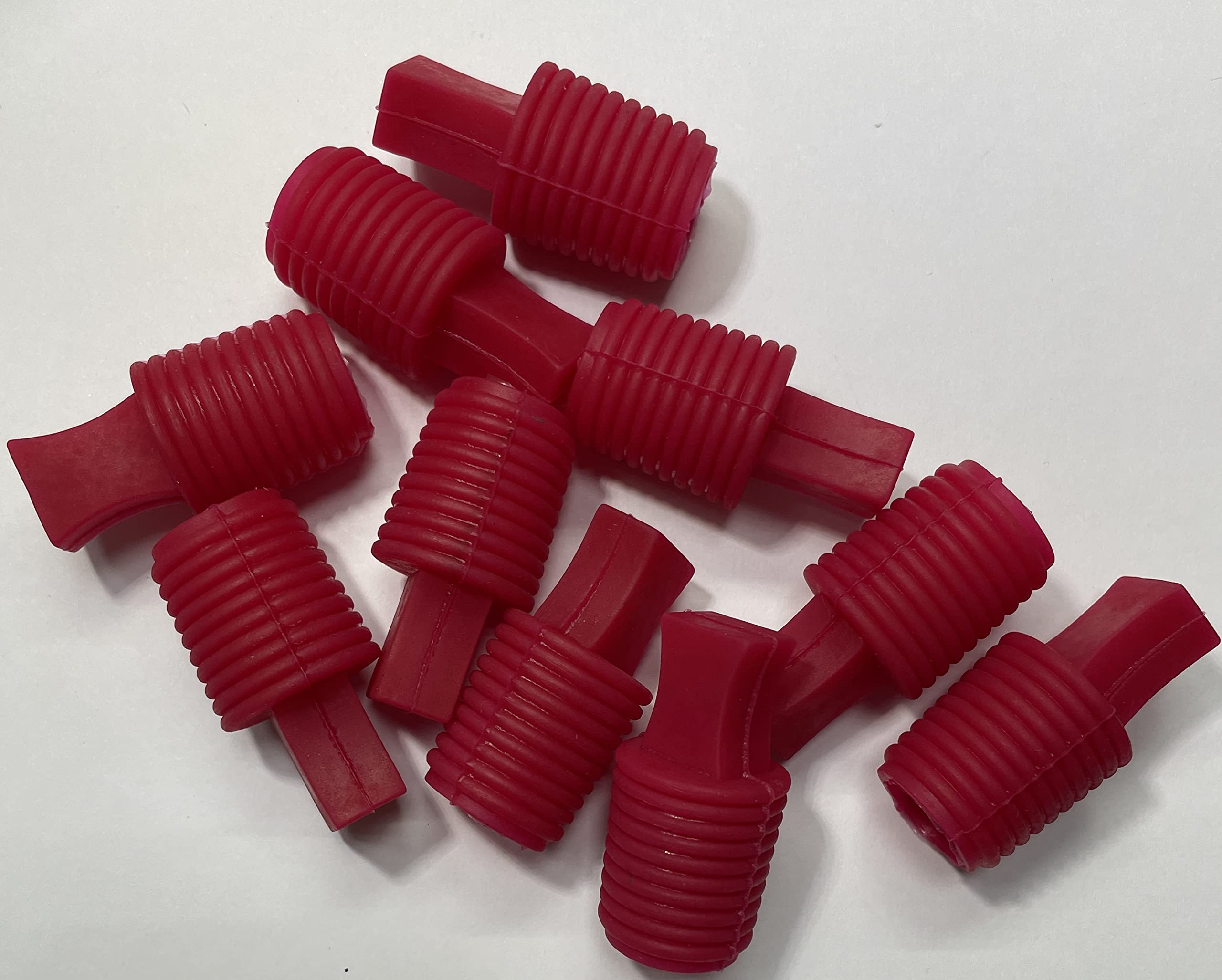 dexierp Protection Force Ribbed Tapered Insert Plug Stopper For 13/16" 27/32" 7/8" 20-22.5mm ID Hole Thread Tube Bottle Openning (Pack of 10) Reusable Rubber — image 1