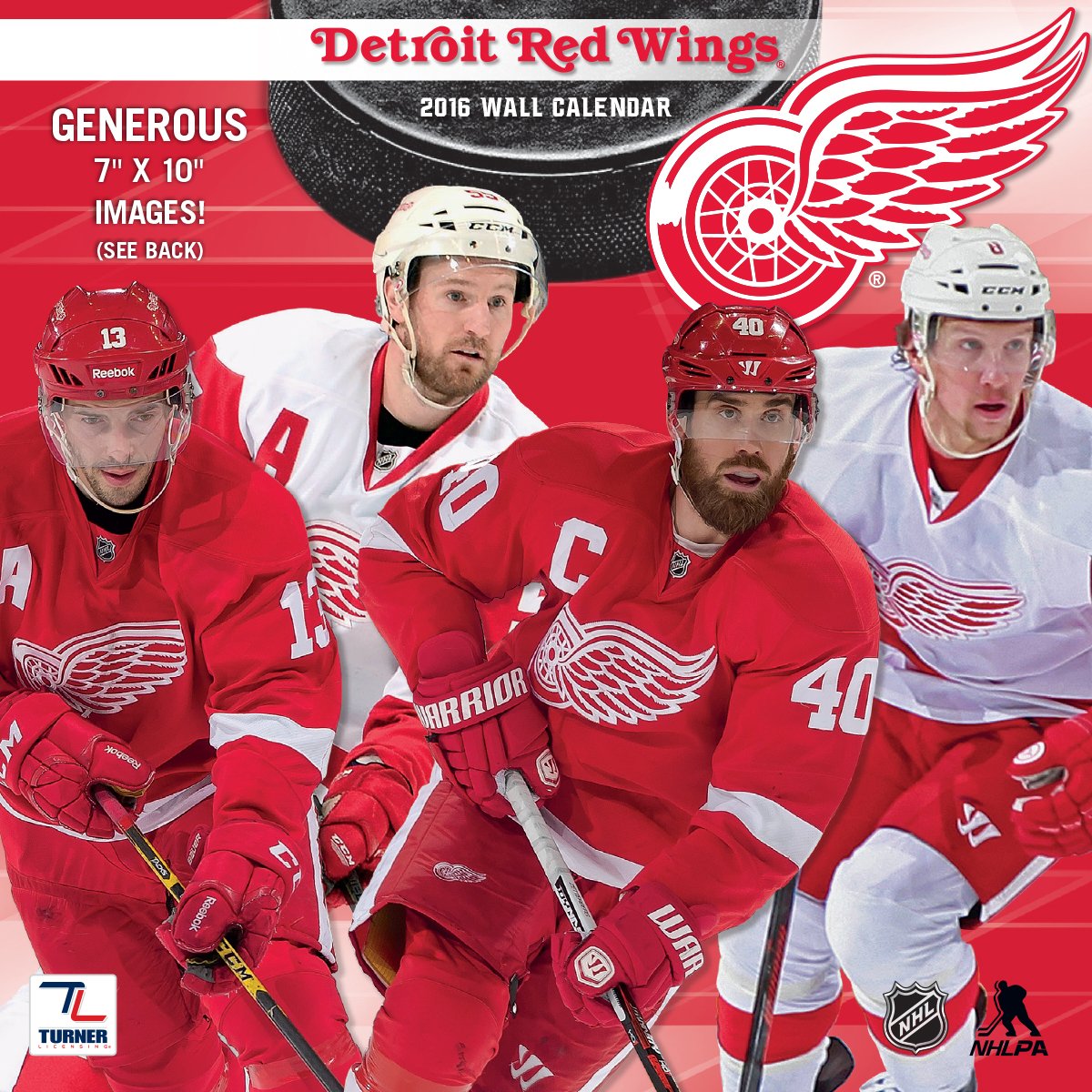Detroit Red Wings 2016 Calendar