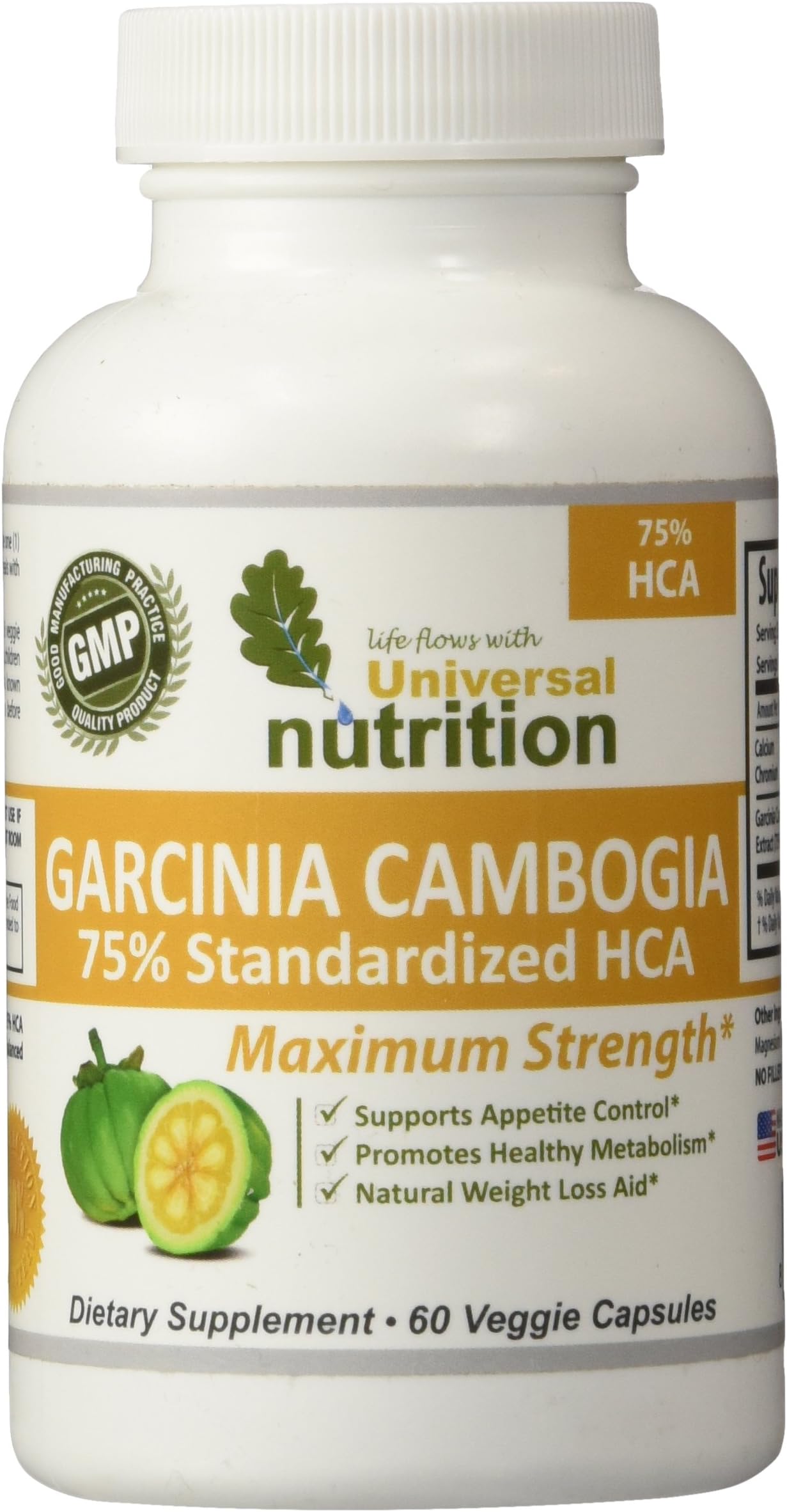 Pure Garcinia Cambogia Extract 75% HCA. Curbs Your Appetite, You Feel Fuller Faster, eat Less and Lose Weight! Try it for Yourself. The only Thing You Have to Lose is Weight!