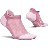 Feetures Elite Max Cushion No Show Tab Ankle Socks - Sport Sock with Targeted Compression