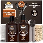 SARNA BASEBALL Glove Conditioner Kit &ndash; Baseball Glove Cleaner &amp; Conditioner | 5-piece baseball glove conditioning kit includes a glove cleaner and tools, premium mitt treatment for baseball &amp; softball.