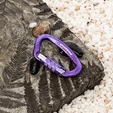2 Pack Carabiner Clip 12KN Auto Lock Twist Lock D Shape Heavy Duty view 3