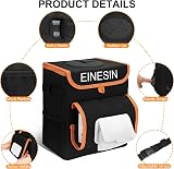 Einesin Car Trash Can with Tissue Holder Leakproof 11L Organizer view 6