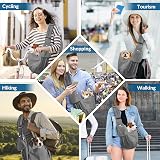 SlowTon Pet Carrier Sling Bag for Dogs Cats Adjustable Padded Strap Front Pocket view 6