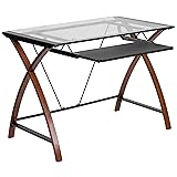 Flash Furniture Jude Tempered Glass Computer Desk