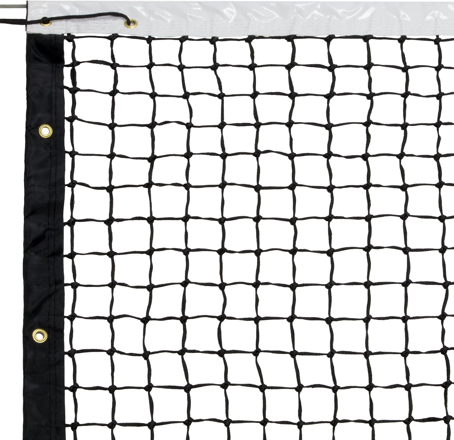 Crown Sporting Goods Standard Tennis Net with Winch Cable - 42" Plastic-Coated & Vinyl Netting - Full Size Replacement Sports Equipment for Indoor and Outdoor Tennis Courts - Carrying Bag Included : Sports & Outdoors