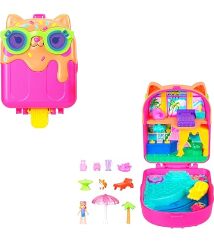 Polly Pocket Piñata Unicornio Partilandia: Set Con 2 Muñecas Y +25 Accesorios De Fiesta, Juguete +4 Años