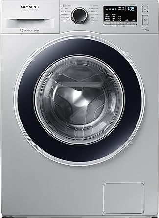 Samsung 7 kg Fully-Automatic Front Loading Washing Machine (WW70J4263JS/TL, Silver)
