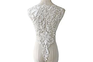 GELVS Venice Lace Applique Embroidery Flower Lace Patch Sewing Addition for Ballgown Wedding Dress Gown