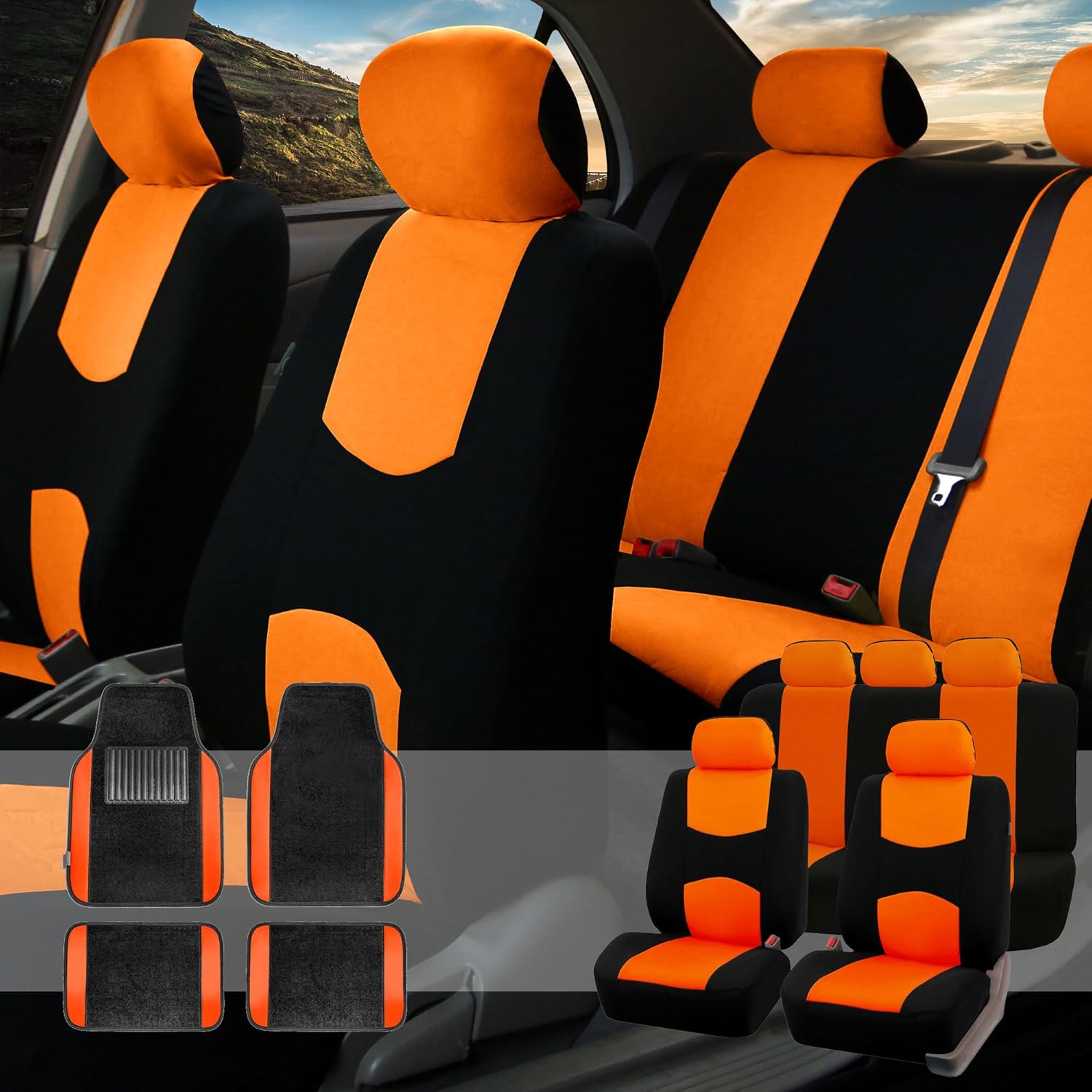 Best premium orange seat covers