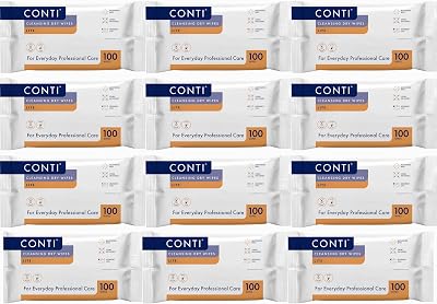 Vernacare Conti Lite Patient Cleansing Wipes 32x30cm 100 per Pack 12 Pack