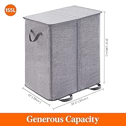 Lifewit Double Laundry Hamper with Lid and