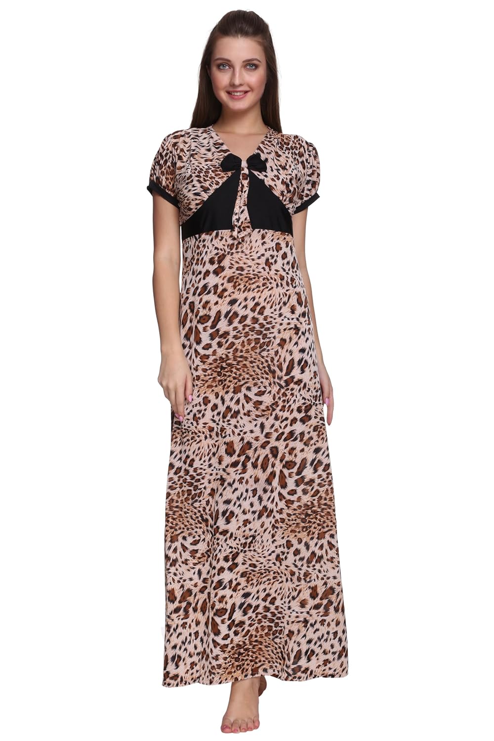vixenwrap animal printed nighty