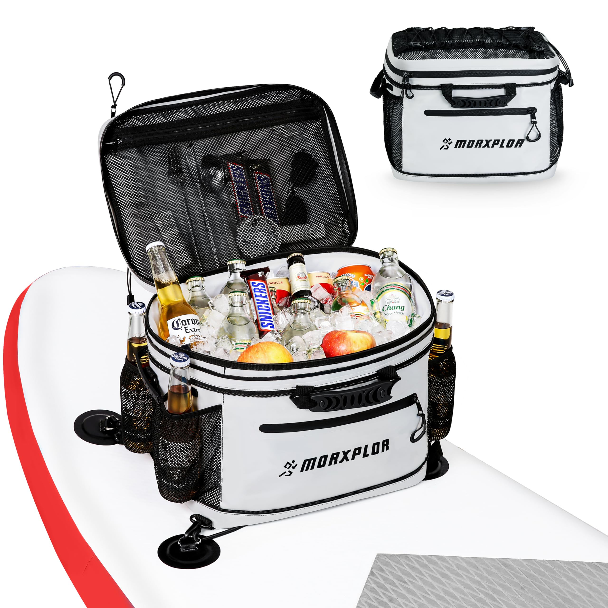 Photo 1 of MORXPLOR Waterproof PVC Material Paddleboard Cooler Deck Bag,40 cans Sup Deck Cooler Bag,Cooler Bag for Paddleboard,Lunch Box Cooler Insulated Bag,Camping Cooler Bag,Kayak Cooler Bag