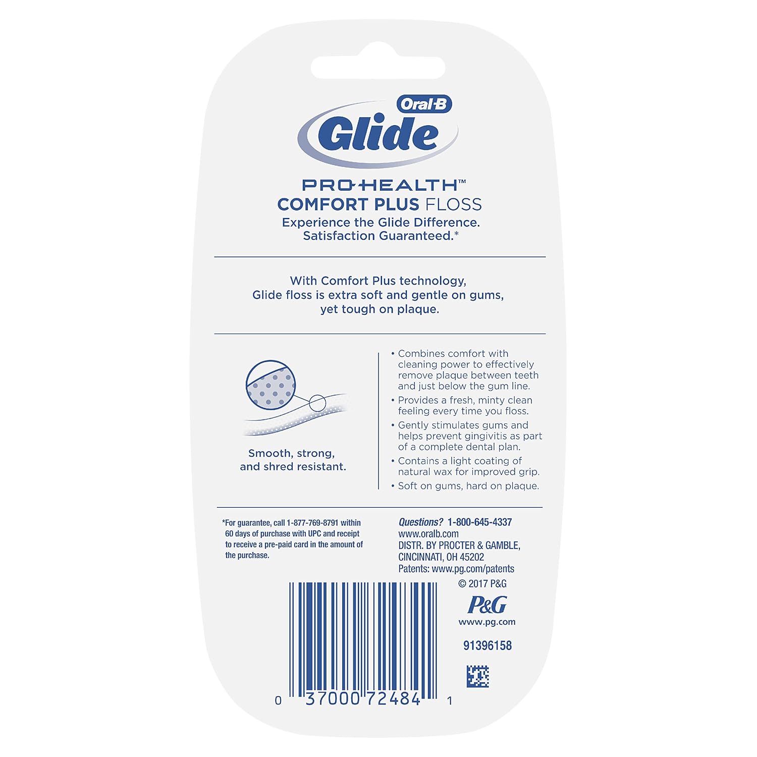 Oral-B Glide Pro-Health Comfort Plus Dental Floss, Mint, 40 M, Pack of 2 : Tooth Whitening Products : Beauty