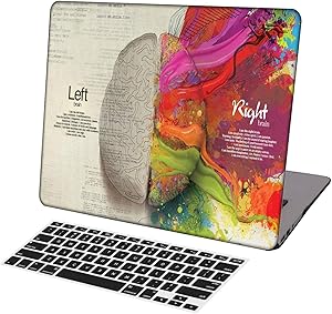 KSK KAISHEK Laptop Case for MacBook Air 13 inch(2018-2020 Release,Retina Display,M1) Model A2337 A2179 A1932,Plastic Hard Shell Keyboard Cover,Left and Right Brain