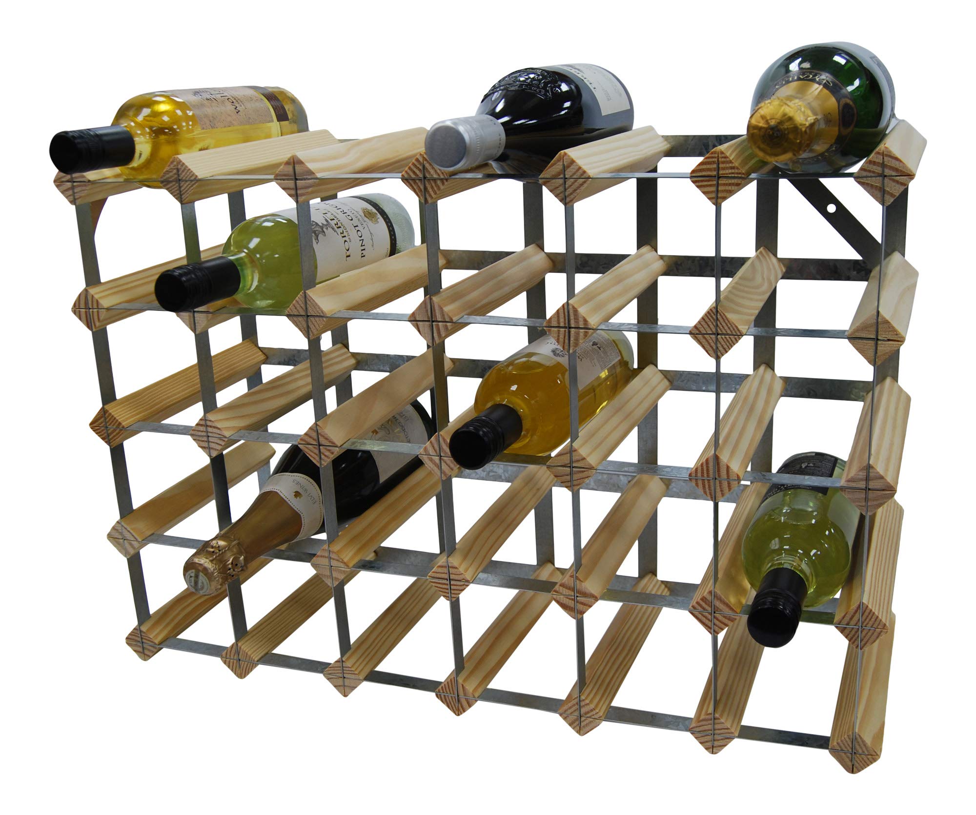DS Wineware 30 Bottle Traditional Wine Rack Fully Assembled FSC