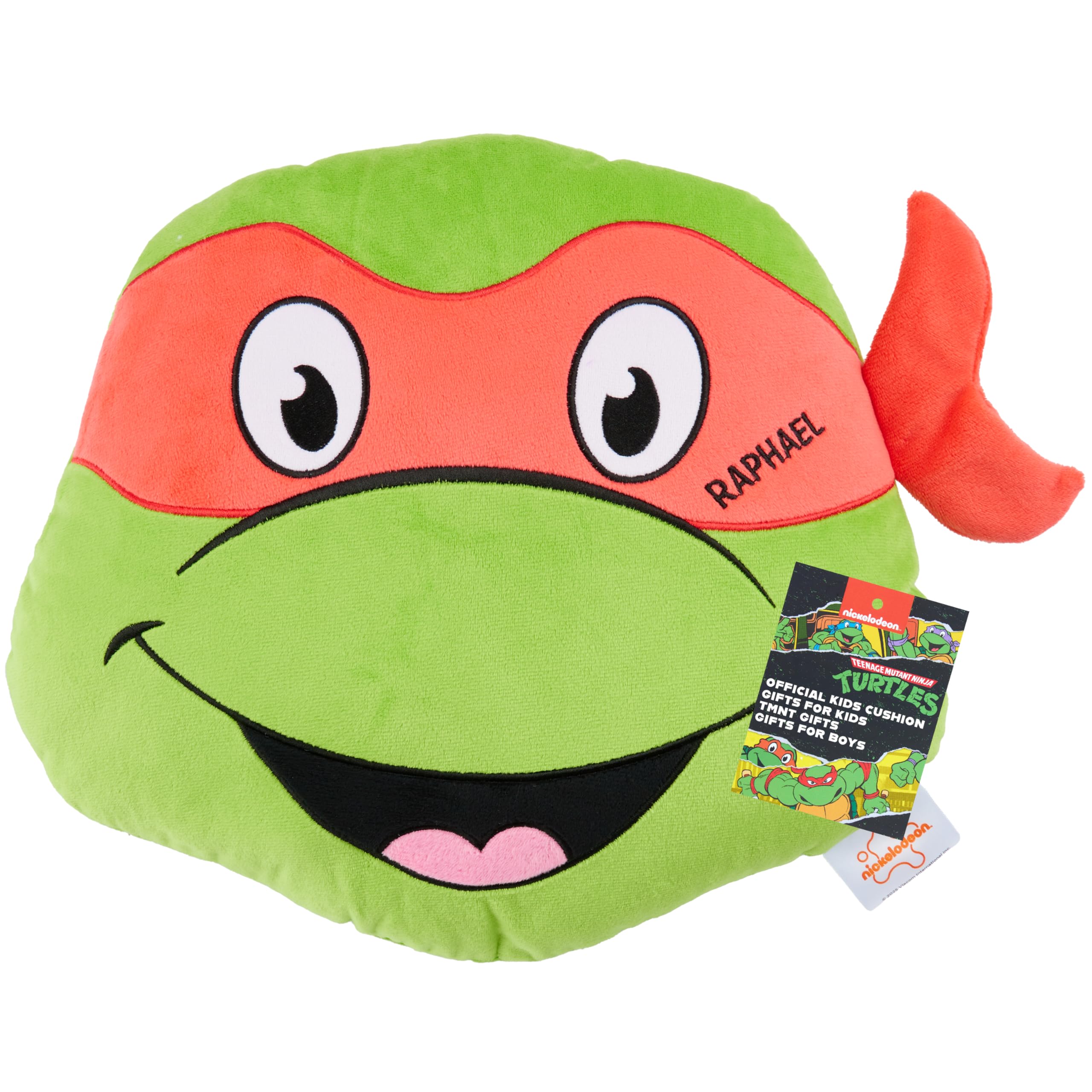 Get Trend Teenage Mutant Ninja Turtles 3D Plush Cushion for Sofa & Bed, Cute Hugging & Cuddle Cushion for Kids & Teens, Gifts for Boys (Green TMNT, L38 x W34) — image 1
