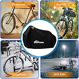 Toptrek Bike Cover 210T Waterproof Universal Size 200x110x70cm Black view 6