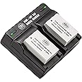 2-Pack of NB-10L Batteries and Dual Battery Charger Kit for Canon PowerShot G15, G16, G1X, G3X, SX40 HS, SX40HS, SX50 HS, SX60 HS Digital Camera