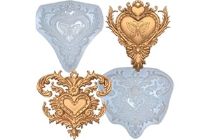 KAKIWYHHH Baroque decoration,3D Epoxy Resin Silicone Mold, Sculpted Decoration,Fondant,Sugar Craft,Cake Decorating,Molds, Epoxy Resin Silicone,Baking DIY,Craft,Soap,Polymer Clay