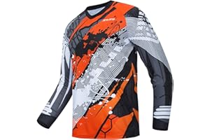Weimostar Men's Cycling Jersey MTB T Shirt Long Sleeve Mountain Bike Motorcycle Outdoor Bicycle Clothes